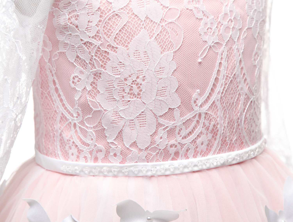 4 Farben, auch nach Mass möglich: Einmaliges Traumkleid in Premiumqualität - mit zarten Schmetterlingen