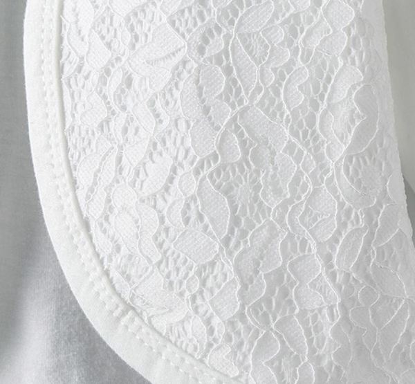 Elegantes Bolero Jäckchen mit hübscher Spitzendeko