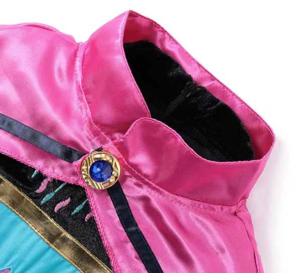 Elsa Krönungskleid mit langem purpurrotem Cape, solange Vorrat