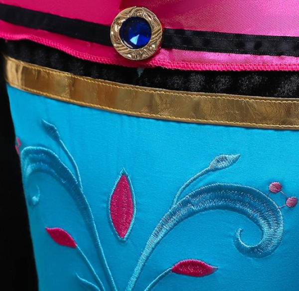 Elsa Krönungskleid mit langem purpurrotem Cape, solange Vorrat