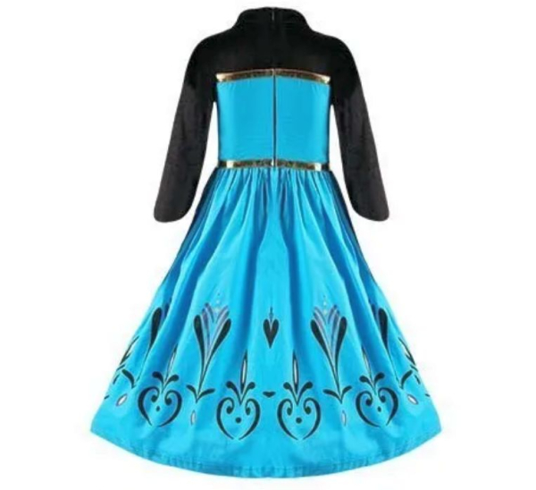 Elsa Krönungskleid mit langem purpurrotem Cape, solange Vorrat