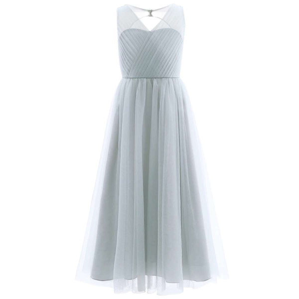 4 Farben: Elegantes, langes Festkleid in Pastellfarben und Weiss, solange Vorrat