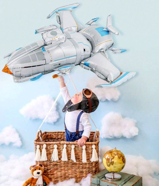 Riesiger Folienballon Raumschiff - Rakete