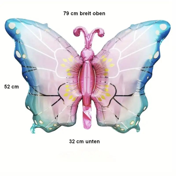 3 Modelle: Traumhafte Dekoration, Folienballon Schmetterlinge - gross und wunderschön!