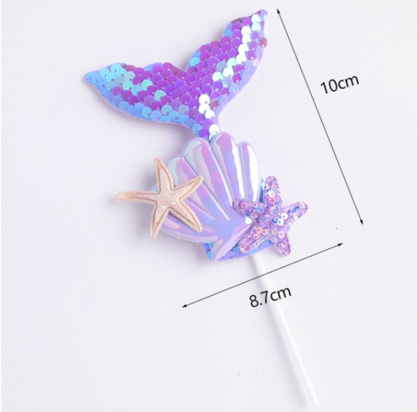 Torten Dekoration für den Meerjungfrauen Geburtstag - 2 Varianten