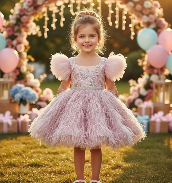 Das unglaubliche Partykleid für Prinzessinnen - extrabauschig, bestickt und mit viel Glamour!