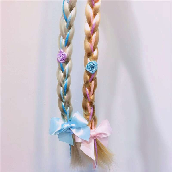 Elsa und Anna - wunderschöner Haarreif mit laaaaangem Zopf