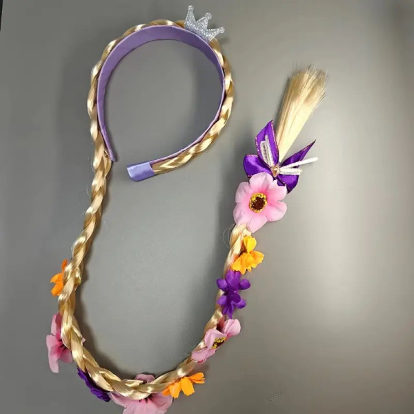 3 Modelle: Elsa, Anna und Rapunzel - wunderschöner Haarreif mit laaaaangem Zopf