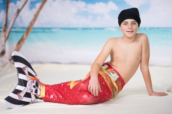 Neptunflosse - Piratenflosse Jack mit Accessoire