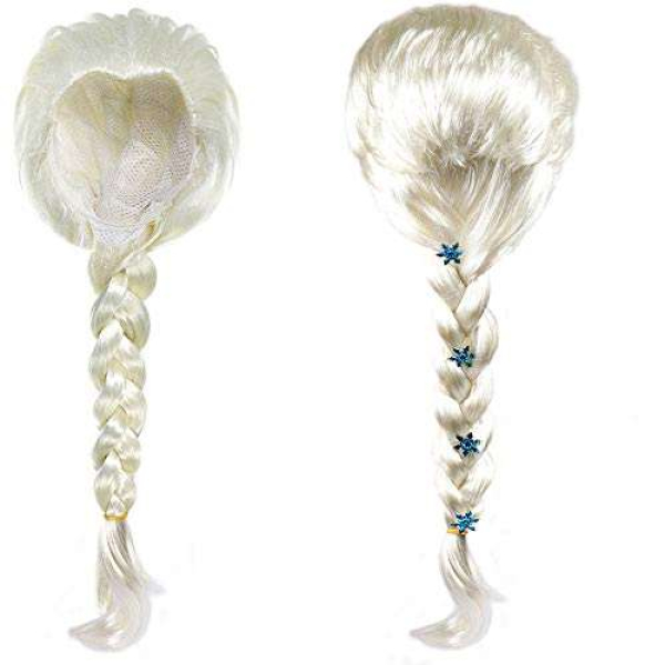 Perfekte Prinzessinnenperücken für Elsa, Anna, Rapunzel, Vaiana, Jasmin, Mirabel, Isabella, Belle