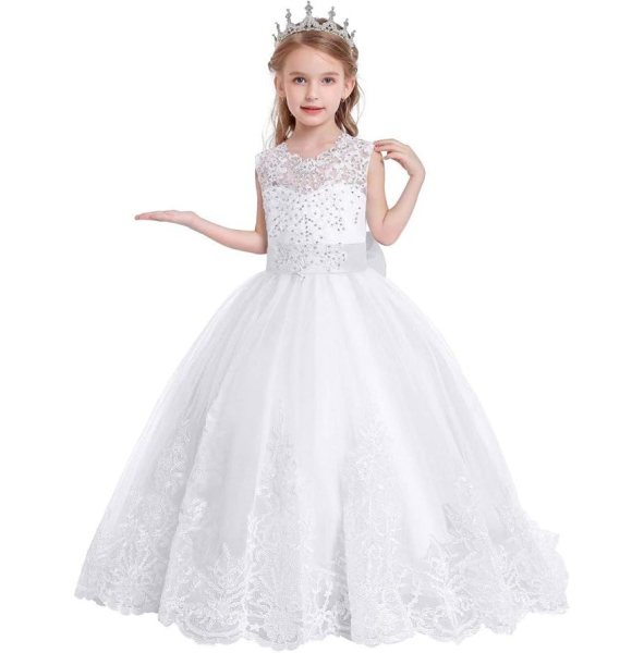 Wenige Einzelstücke: Traumkleid - vielschichtig, mit Glitzer. Weiss oder Weiss-Crème, mit kleiner Schleppe