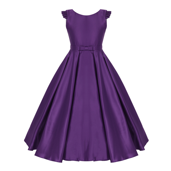 4 Farben: Langes Festkleid, elegantes Ballkleid im schönen Satin-Look