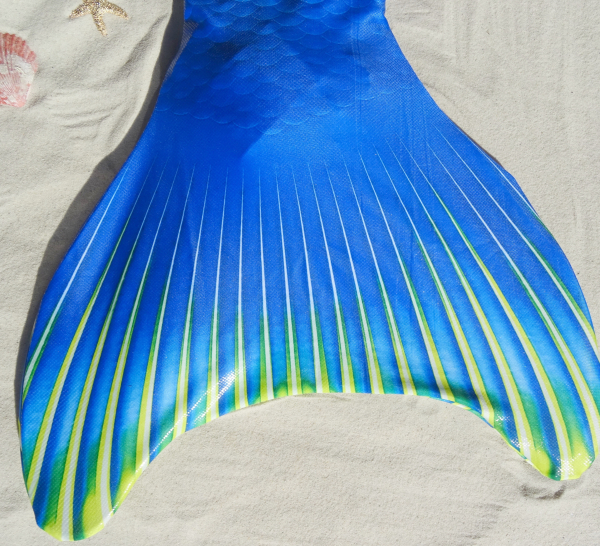 Meerjungfrauenflossen-Set 'Lemon-Dream'  mit Bikini, Kindergrösse S, solange Vorrat