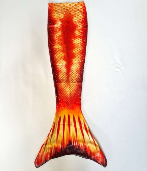 Goldene Flosse wie H2O - Plötzlich Meerjungfrau - in Erwachsenengrössen!