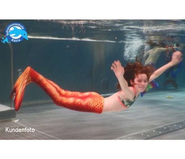 Goldene Flosse wie H2O - Plötzlich Meerjungfrau - in Erwachsenengrössen!