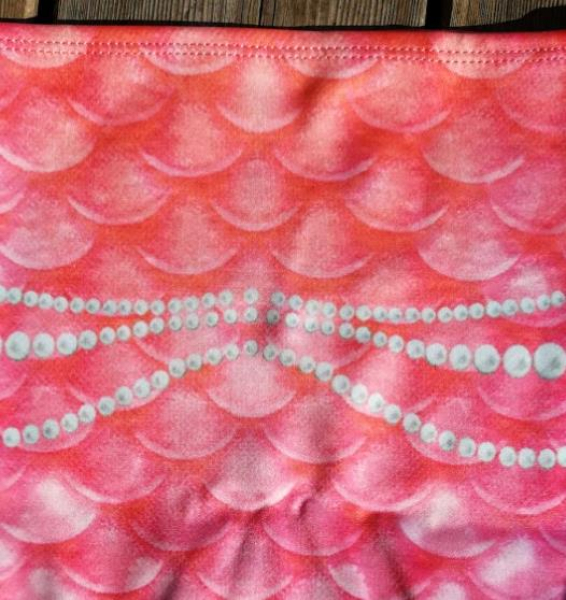 Meerjungfrauenflossen-Set "Pastelle" mit Bikini, solange Vorrat