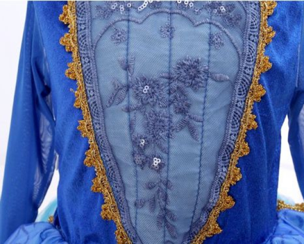 Prinzessinnenkleid - ein Traum in BLAU - Grösse 110