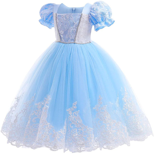 Festliches voluminöses Cinderella Prinzessinnenkleid hellblau, ab Grösse 92