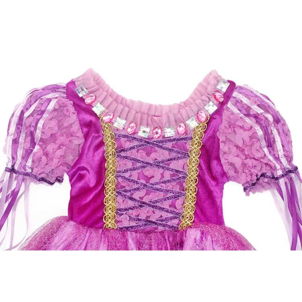 Violetter Glitzer-Traum - bauschiges Kleid für Rapunzel und Isabella...