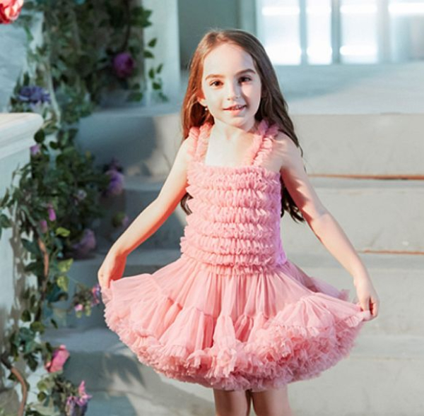 Kuschelweiches Tutu-Kleidchen mit viiiiiielen Rüschen! Solange Vorrat