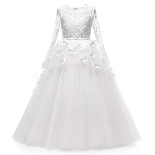 4 Farben, auch nach Mass möglich: Einmaliges Traumkleid in Premiumqualität - mit zarten Schmetterlingen