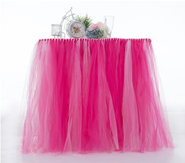Tisch Tutu glamouröse Tischdekoration aus Tüll