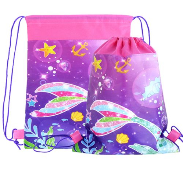 Einhorn oder Meerjungfrau: Herzige Turnbeutel - Kordelzugbeutel in 2 Sujets