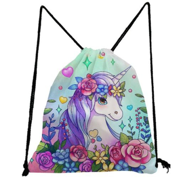 Einhorn oder Meerjungfrau: Herzige Turnbeutel - Kordelzugbeutel in 2 Sujets