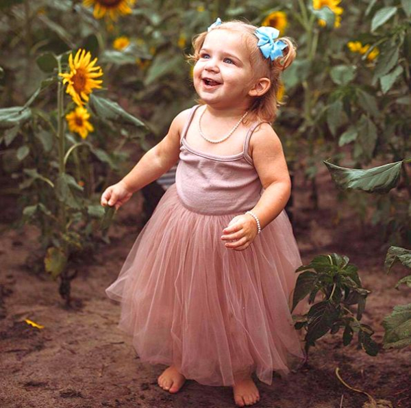 Weiss und Mauve: Süsses Tutu-Kleidchen weich und süss aus Baumwoll-Jersey