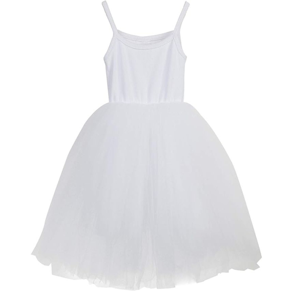 Weiss und Mauve: Süsses Tutu-Kleidchen weich und süss aus Baumwoll-Jersey