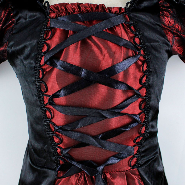 Wunderschöne Vampirkönigin - Kostümkleid für Halloween und Kinderfasnacht